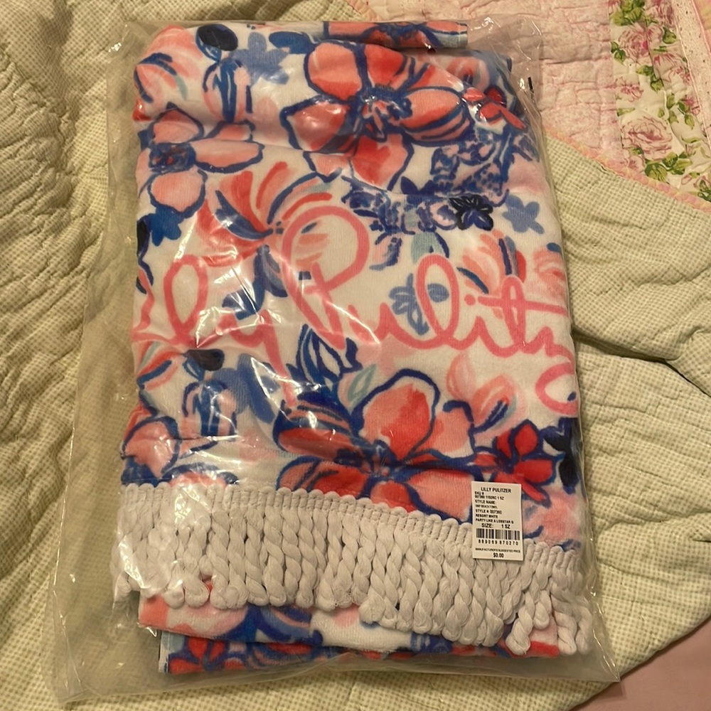 Lilly Pulitzer Beach Towel Party Like a Lobstar